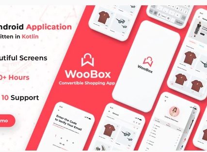 WooBox – WooCommerce Android App E-commerce Full Mobile App + kotlin