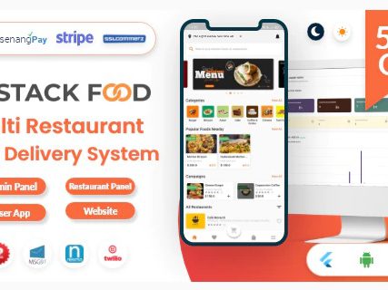 StackFood Multi Restaurant – Food Delivery App with Laravel Admin and Restaurant Panel
